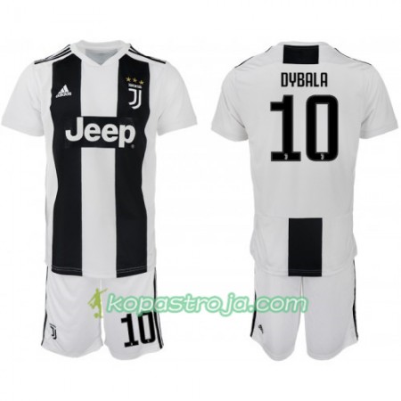 Billiga Fotbollströjor Juventus Dybala 10 Barn Hemma tröja 2018/19 Kortärmad